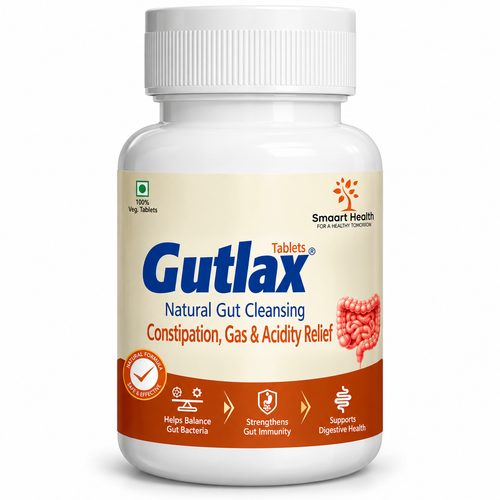 Gutlax Tablets | Gut Cleansing & Regularity Support | Pack of 60 Tablets | Dr. Pushp's Arogyam Ayurvedm