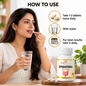 Dysentrika Tablets | Digestive Wellness Support | Pack of 60 Tablets | Dr. Pushp's Arogyam Ayurvedm