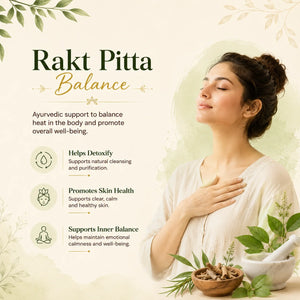 Dr. Pushp's AROGYAM AYURVEDM Raktpittantak Vati |Ayurvedic Blood & Pitta Balance Support Herbal Tablet