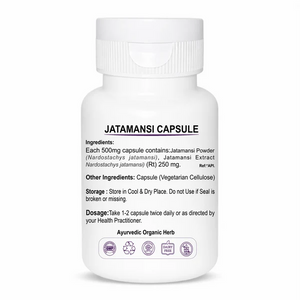 Dr. Pushp's AROGYAM AYURVEDM Jatamansi Capsules(90) | Brain Function Support