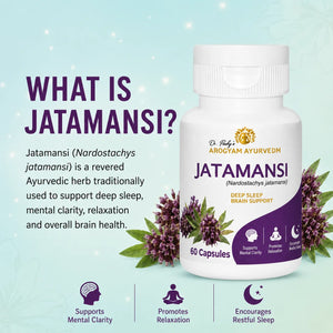 Dr. Pushp's AROGYAM AYURVEDM Jatamansi Capsules(90) | Brain Function Support