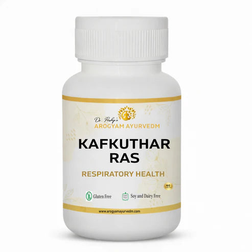 Dr. Pushp's AROGYAM AYURVEDM KAFKUTHAR RAS TABLETS | Helps in Cough & cold and Respiratory Disorders