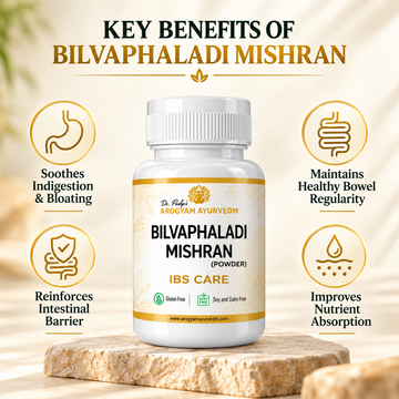 Bilvaphaladi Mishran Powder | Digestive Wellness Support | 60g Pack | Dr. Pushp's Arogyam Ayurvedm