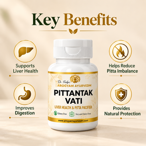Pittantak Vati | Liver Wellness Support | Pack of 90 Tablets | Dr. Pushp's Arogyam Ayurvedm