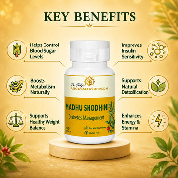 Dr. Pushp's Arogyam Ayurvedm Madhushodhni capsule (90)for Healthy Blood Sugar Wellness