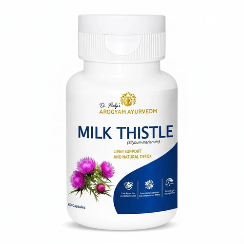 MILK THISTLE Dr. Pushp's AROGYAM AYURVEDM  MILK THISTLE CAPSULES | PACK OF 60 CAPSULES