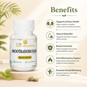 Dr. Pushp’s Arogyam Ayurvedm Mootardosh Har Vati – Ayurvedic Support for Urinary & Bladder Wellness