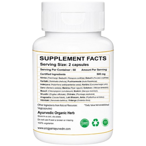 Dr. Pushp's Arogyam Ayurvedm Panchnimb (60)capsules – Ayurvedic Herbal Support for Healthy Skin