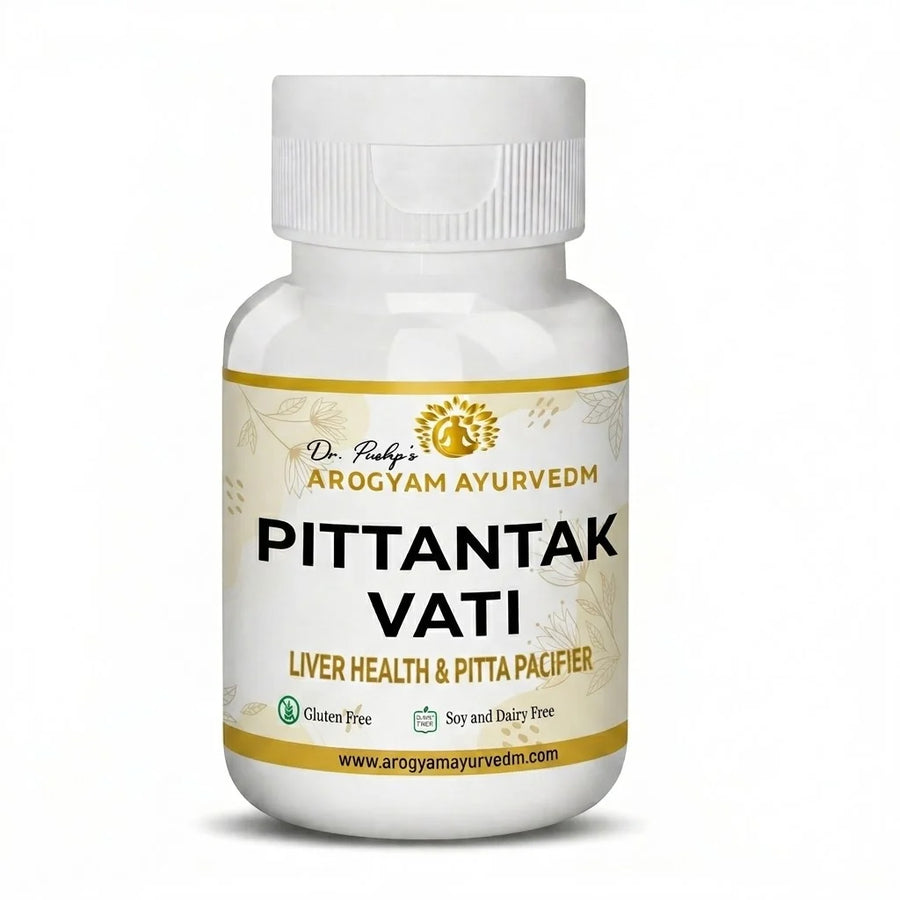 Dr. Pushp's AROGYAM AYURVEDM Pittantak Vati for liver health care