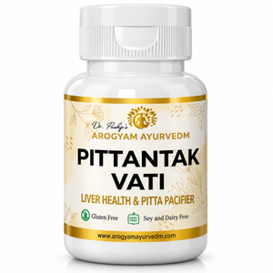 Pittantak Vati | Liver Wellness Support | Pack of 90 Tablets | Dr. Pushp's Arogyam Ayurvedm