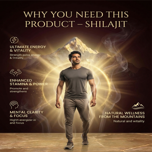 Dr. Pushp's AROGYAM AYURVEDM SHILAJIT CAPSULES – Stamina and Energy- 90 Veg Capsules