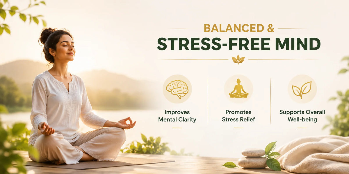 Dep Aid Capsules | Calm Mood & Mental Wellness Support | Pack of 90 Capsules | Dr. Pushp's Arogyam Ayurvedm