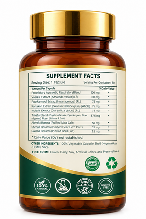 Dr.Pushp Arogyam Ayurvedm Shwas Sanjeevani Gold