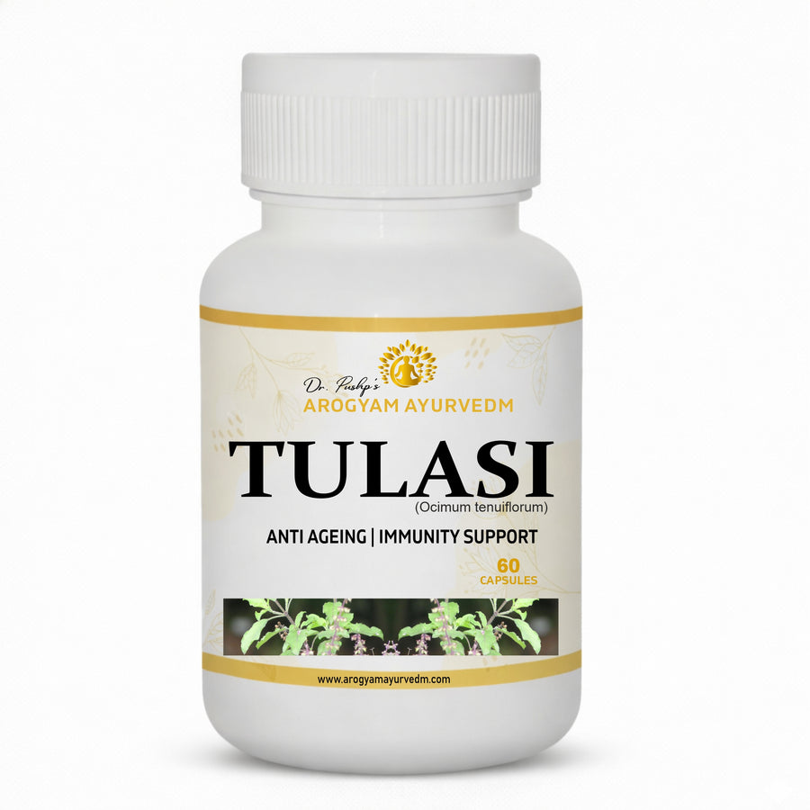 Dr. Pushp's AROGYAM AYURVEDM Tulasi Caplets for immunity support
