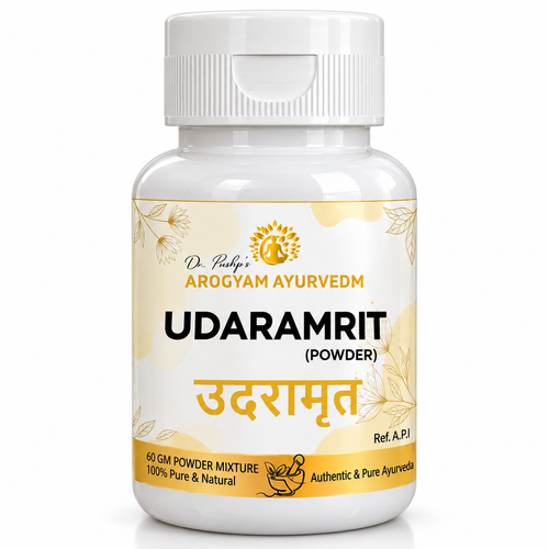 Udaramrit Powder | Digestive Wellness Support | 60g Pack | Dr. Pushp's Arogyam Ayurvedm