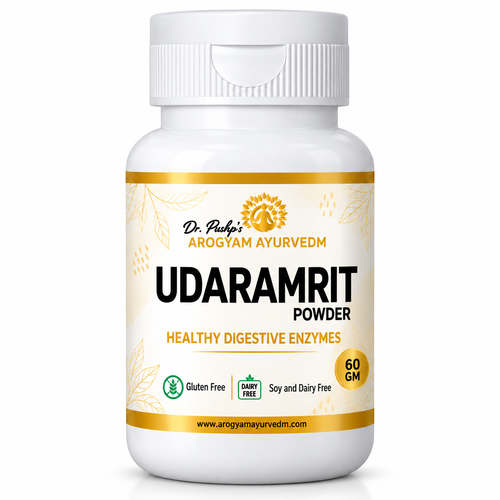 Udaramrit Powder | Digestive Wellness Support | 60g Pack | Dr. Pushp's Arogyam Ayurvedm