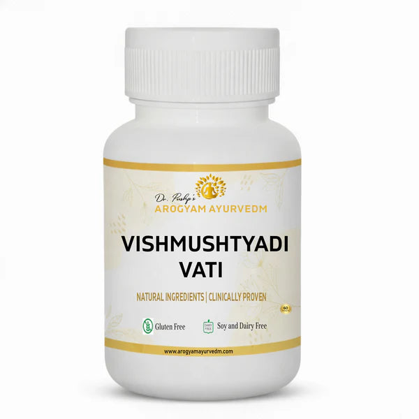 Vishmushtyadi Vati | Digestive Wellness Support | Pack of 90 Tablets | Dr. Pushp's Arogyam Ayurvedm