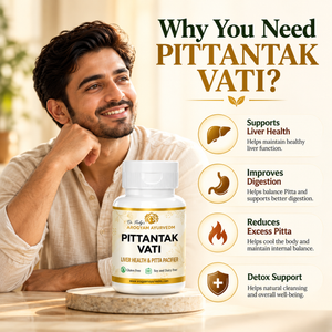 Pittantak Vati | Liver Wellness Support | Pack of 90 Tablets | Dr. Pushp's Arogyam Ayurvedm