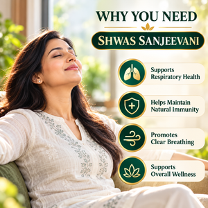 Dr.Pushp Arogyam Ayurvedm Shwas Sanjeevani Gold